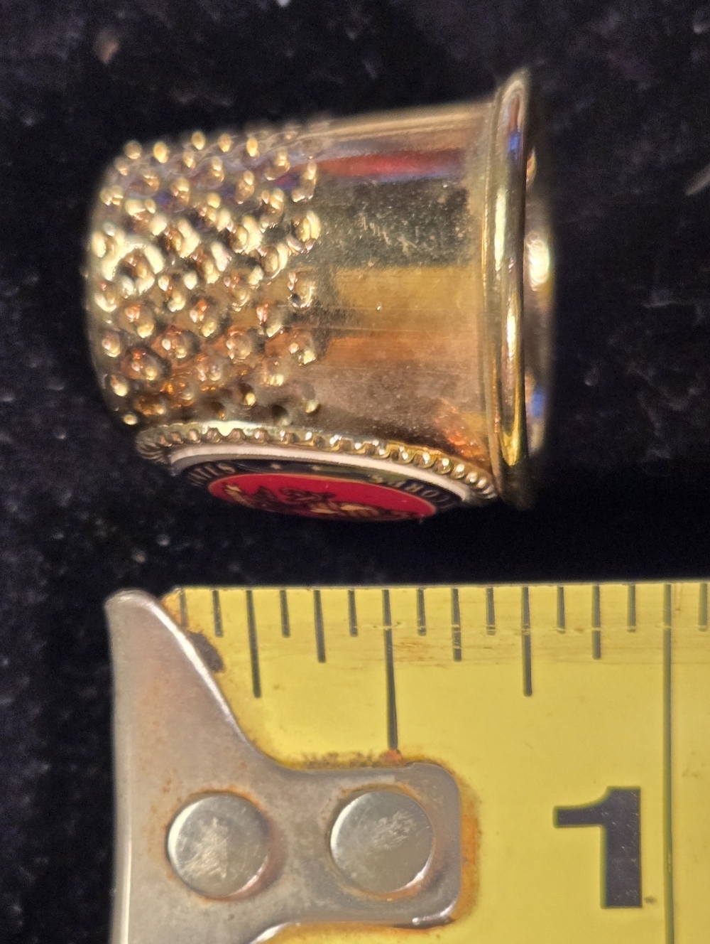 United States Marine Corps Emblem Brass Thimble - Picture 7 of 8